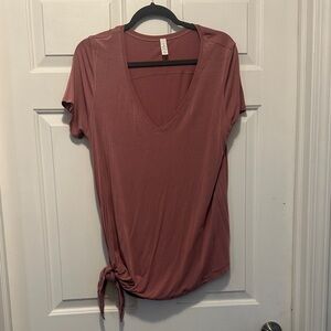 lululemon athletica Short Sleeve V-Neck Top - Mauve